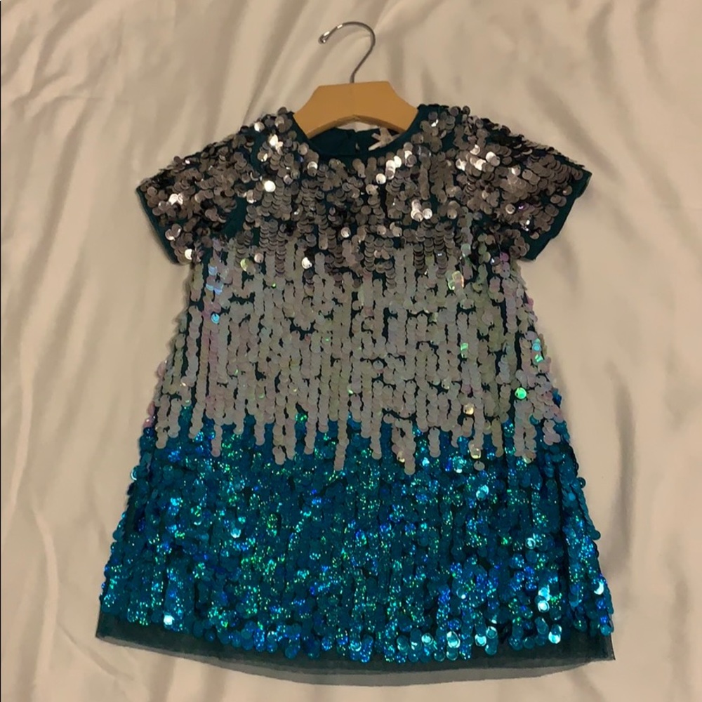 Sequin little girl dress